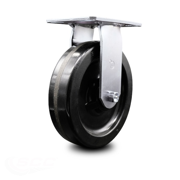 8 Inch Heavy Duty Top Plate Phenolic Rigid Caster with Ball Bearing SCC
